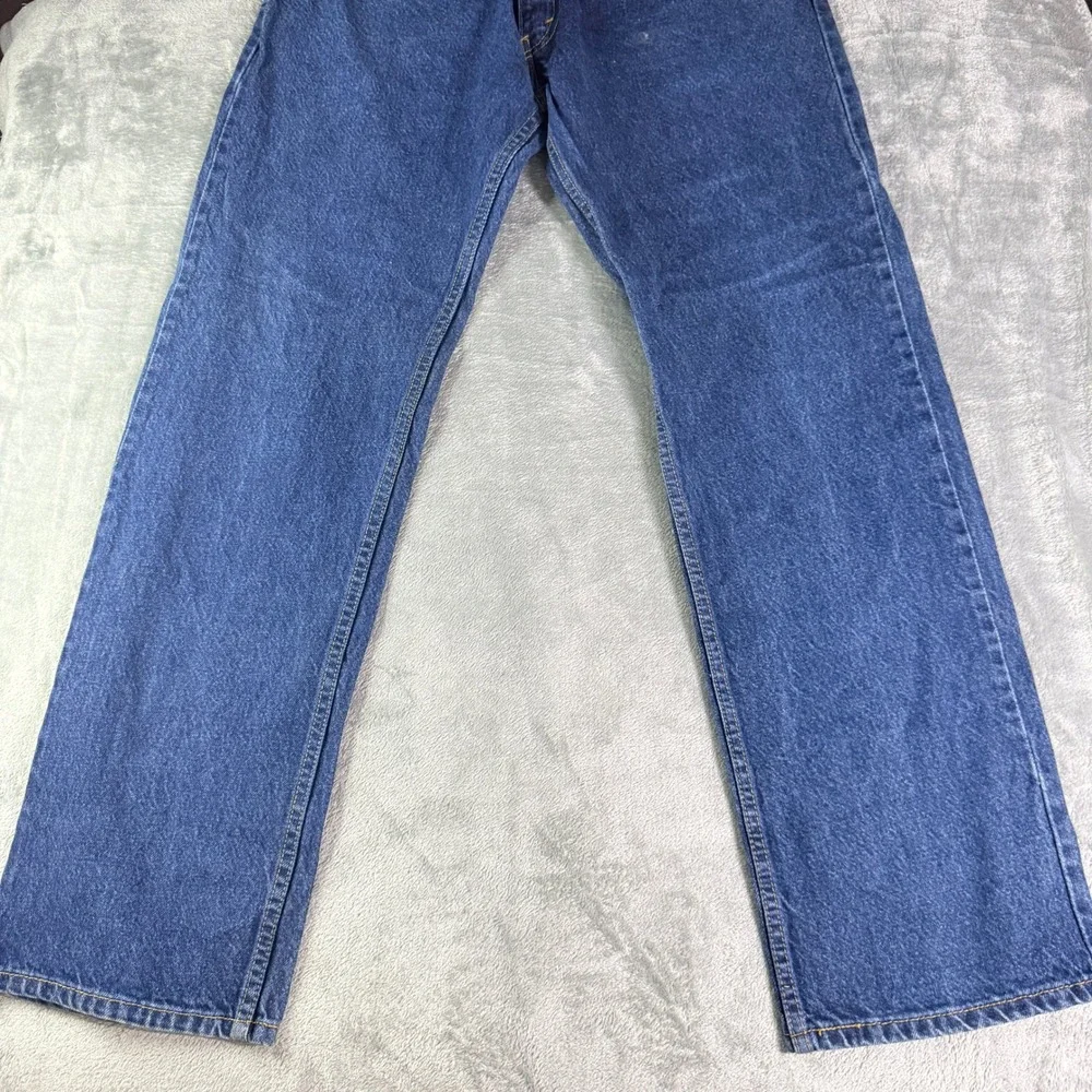 Levi Y2K 505 Jeans Mens 36x32 Dark Wash Straight Fit Denim Pants